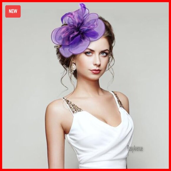 White Fascinator Hat with Gloves Set for Women Tea Party Wedding Costume main image 5